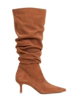 SIMKHAI - JORDI SUEDE SLOUCH BOOT IN CAMEL
